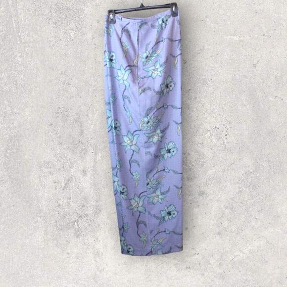 TOMMY BAHAMA 100% Silk Vintage Vines Pant in Lavender Size 14 - Picture 3 of 12